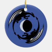 ムーンドラゴンズファンタジーデザインセラミックオーナメント セラミックオーナメント (裏面)