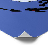 ムーンドラゴンズファンタジーデザインポスター ポスター (角)