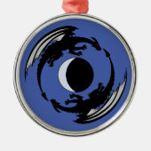 ムーンドラゴンズファンタジーデザインメタルオーナメント メタルオーナメント (正面)