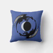 ムーンドラゴンズファンタジーデザイン装飾用クッション クッション (裏面)