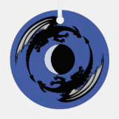 ムーンドラゴンズファンタジーデザイン メタルオーナメント (裏面)