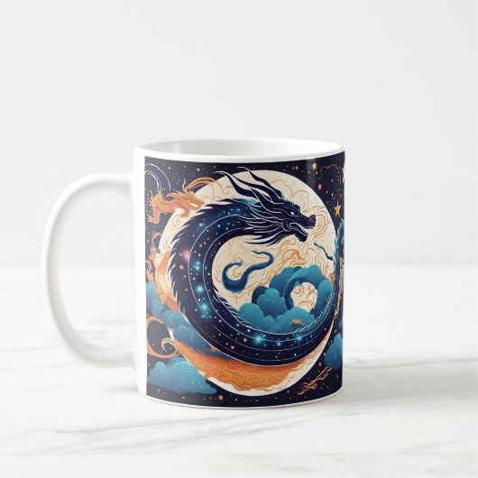 ムーンドラゴンマグカップ コーヒーマグカップ (左)
