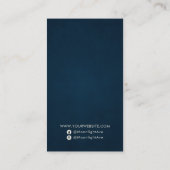 ムーンドリームキャッチャー海軍ブルービジネスサンキュー 名刺 (裏面)