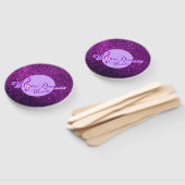 ムーンドリームズミュージックパープルフェイクグリッター ハンドファン (組立なし)