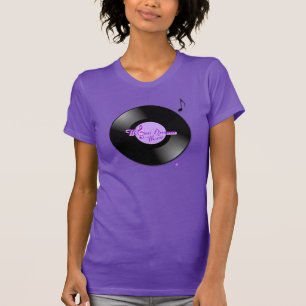ムーンドリームミュージックレコード素晴らしパープルジャージーTシャツ Tシャツ