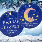 ムーンドーターメモリアルベビーガールロスクリスマス セラミックオーナメント