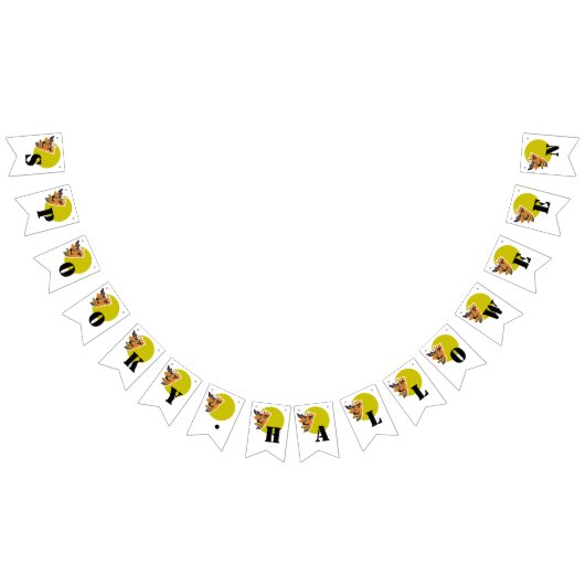 ムーンナイトウルフ ハロウィン バンティングフラッグ (全)