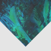 ムーンナイトトロピカルジャングル葉のシルバーブルー 薄葉紙 (詳細)