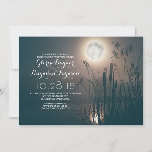 ムーンナイトトンフライ&ウォーター草婚約パーティ 招待状 (正面)
