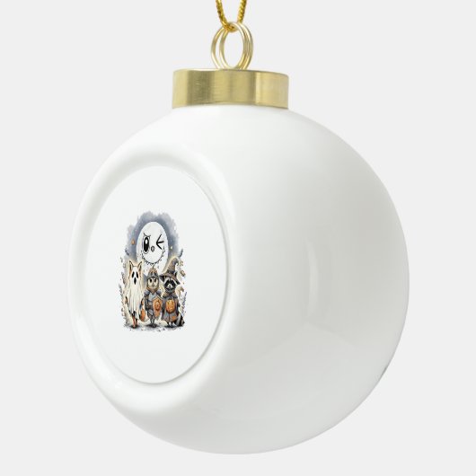 ムーンナイトレイクーンハロウィン セラミックボールオーナメント (右)