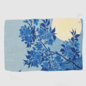 ムーンナイト夕べツリーブルームーンライト ゴルフタオル (横)