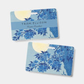 ムーンナイト夕べツリーブルームーンライト バッジ (正面＆裏面)