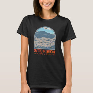 ムーンナショナルモニュメントアイダホレトロのクレーター Tシャツ
