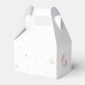 ムーンニュートラルのベビーシャワーの上にテディベア フェイバーボックス (裏面サイド)