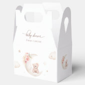 ムーンニュートラルのベビーシャワーの上にテディベア フェイバーボックス (オープン)