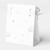 ムーンニュートラルのベビーシャワーの上にテディベア フェイバーボックス (裏面サイド)