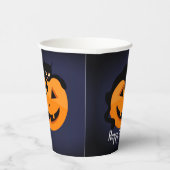 ムーンハロウィンの黒猫 紙コップ (右)