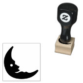 ムーンハロウィーンデコーカスタムル ラバースタンプ (押印)