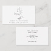 ムーンハンドホリスティックヒーリングビジネスカード 名刺 (正面/裏面)