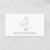 ムーンハンドホリスティックヒーリングビジネスカード 名刺 (正面)