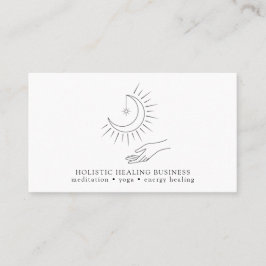 ムーンハンドホリスティックヒーリングビジネスカード 名刺