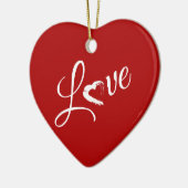 ムーンハートオーナメント セラミックオーナメント (左)