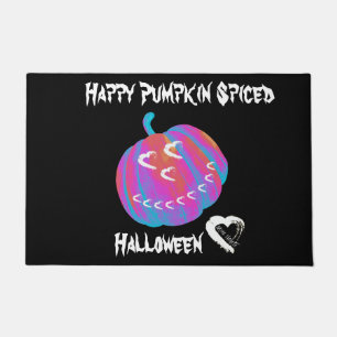 ムーンハートハロウィーンパンプキンドアマット ドアマット