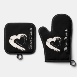 ムーンハートポットホルダー 鍋つかみ&鍋敷きセット