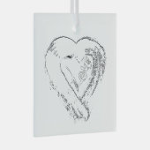 ムーンハートラブガラスオーナメント ガラスオーナメント (正面右)