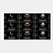 ムーンバスSoak Spell Labels In Black ラベル (シート)