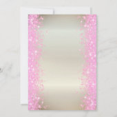 ムーンバタフライグリッター紙吹雪ベビーシャワー 招待状 (裏面)