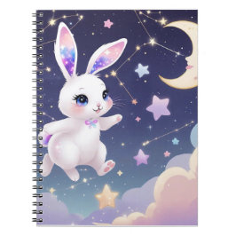 ムーンバニージャーナル - 天体の夢のうさぎ かわいいデザイン ノートブック