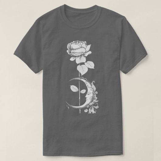 ムーンバラ – ゴシック魔女Witchcraftオカルト異教のT Tシャツ (デザイン正面)