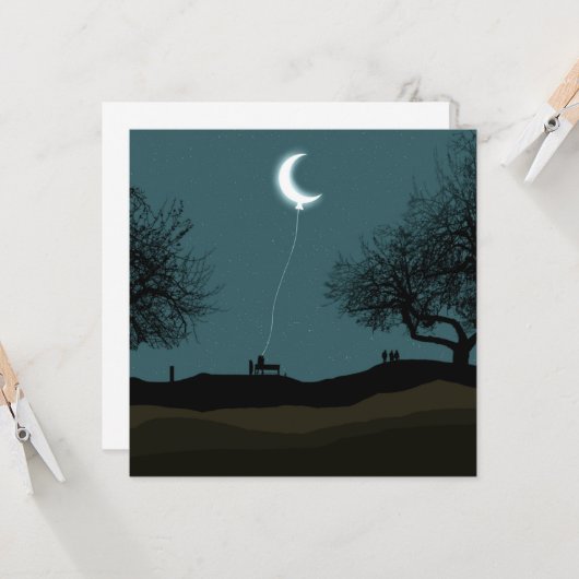 ムーンバルーン カード (正面/裏面インサイチュ)