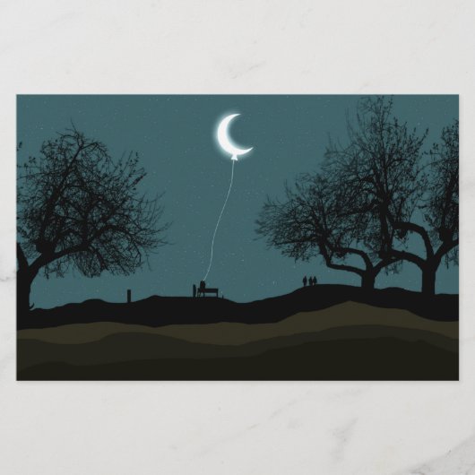 ムーンバルーン 便箋 (正面)