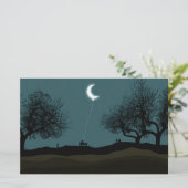 ムーンバルーン 便箋 (スタンド正面)