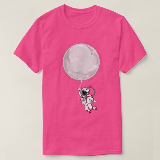 ムーンバルーンTシャツ付き宇宙飛行士 Tシャツ (デザイン正面)
