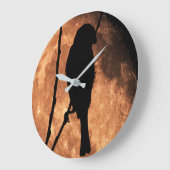 ムーンバードクロック ラージ壁時計 (傾斜)