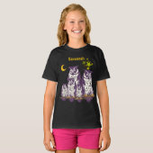 ムーンパーソナライズされたとスターのムーンアンドスターズ ベビーTシャツ (正面フル)