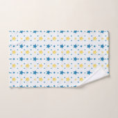 ムーンパーソナライズされたエアバルーンの水彩 バスタオルセット (ハンドタオル)