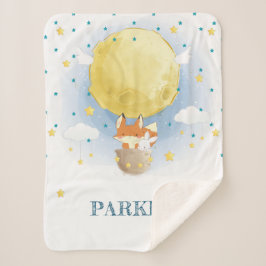 ムーンパーソナライズされたエアバルーン シェルパブランケット