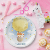 ムーンパーソナライズされたエアバルーン ペーパープレート (パーティー)