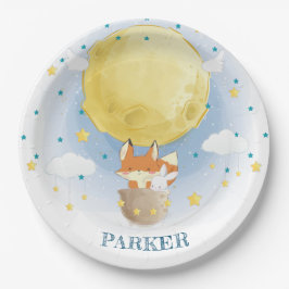 ムーンパーソナライズされたエアバルーン ペーパープレート