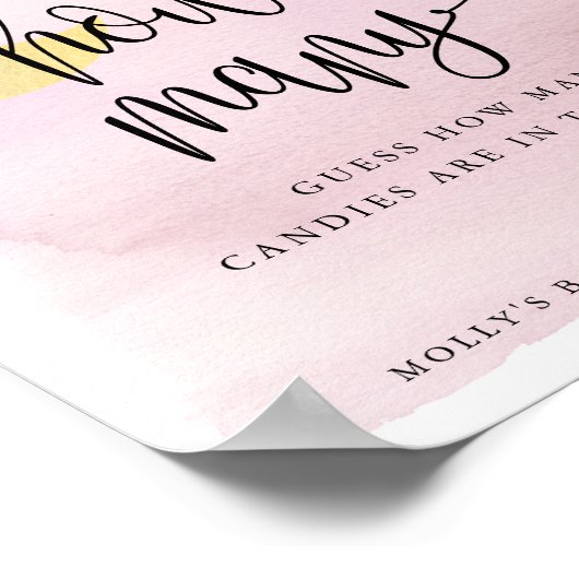 ムーンパープル予想してみてゲーム ポスター (角)