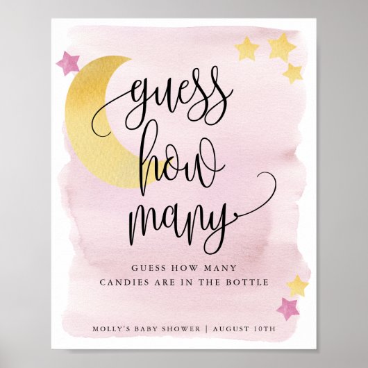 ムーンパープル予想してみてゲーム ポスター (正面)