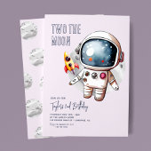 ムーンパープル2回目の誕生日 招待状