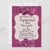 ムーンビスタ結婚フローラ婚約招待状 招待状 (正面)