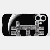 ムーンビットコイン回路デザイン技術マニアケース Case-Mate iPhoneケース (裏面 (横))