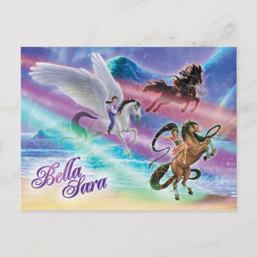 ムーンビームに乗る ポストカード (正面)