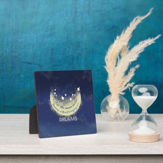 ムーンビームエドガーアランポー夢想家の詩的引用文 フォトプラーク (インサイチュ)